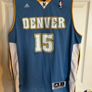 Carmelo Denver nuggets adidas throwback jersey